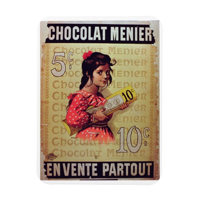 "Menier Chocolat", vid försäljning överallt (färg  Magnet (Vertikal)