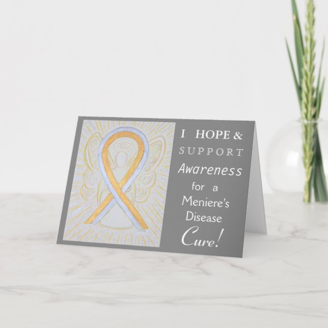 Meniere's Disease Awareness Ribbon Greeting Card Kort (Framsida)