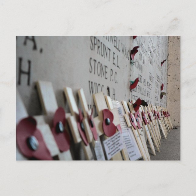 Menin Grind Krig Memorial Ypres Vykort (Framsida)