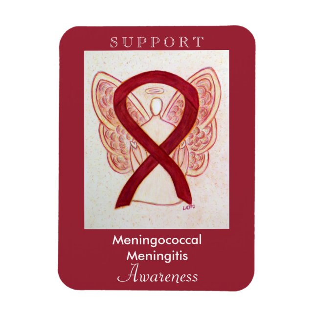 Meningococcal Meningitis Awareness Angel Magnet (Vertikal)