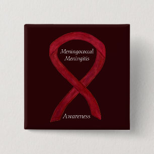 Meningococcal Meningitis Awareness Ribbon Stift Knapp