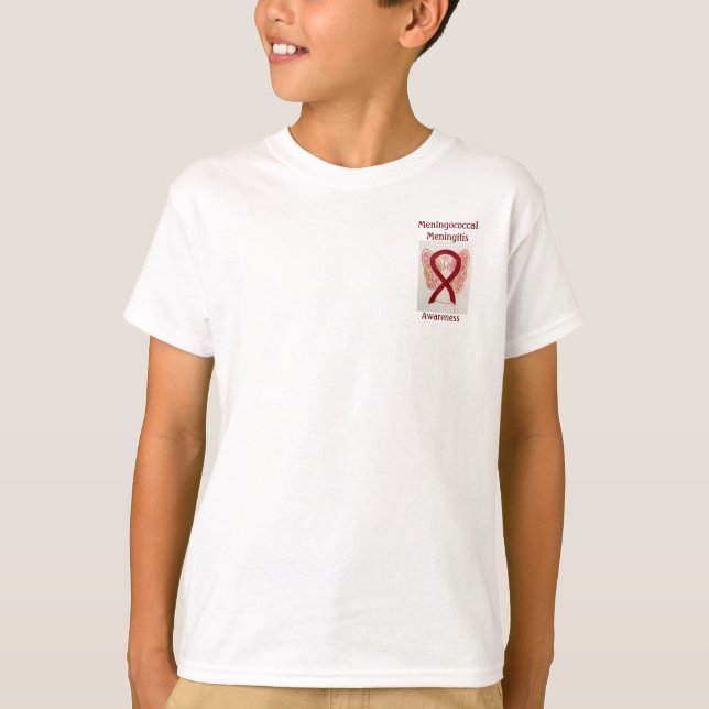 Meningococcal Meningitis Awareness Ribbon Tee (Framsida)