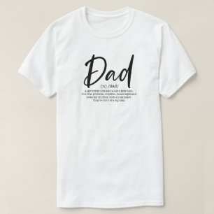 Meningsfull faderdefinition gåva till far t shirt