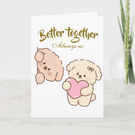 Meningsfull gåva för par – Elegant kärlek Kort