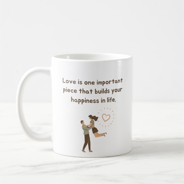 Meningsfull kärlek Söt Kaffemugg (Vänster)