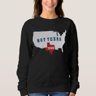 meningsfull Karta i USA:s delstat Land Texas, inte T Shirt