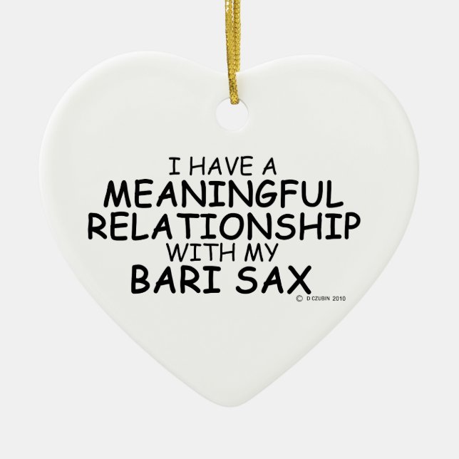 meningsfull relation Bari Sax Julgransprydnad Keramik (Framsidan)