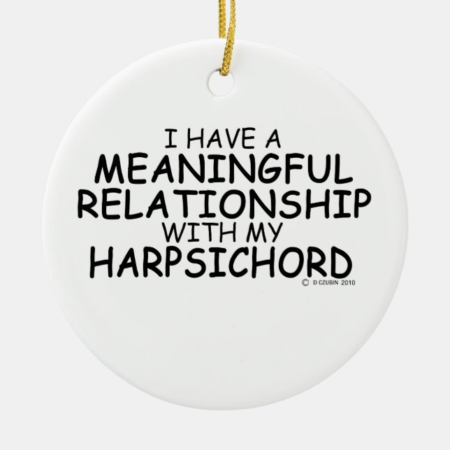 meningsfull relation med Harpsichord Julgransprydnad Keramik (Framsidan)