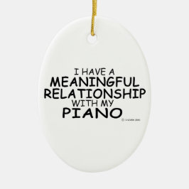 meningsfull relation Piano Julgransprydnad Keramik