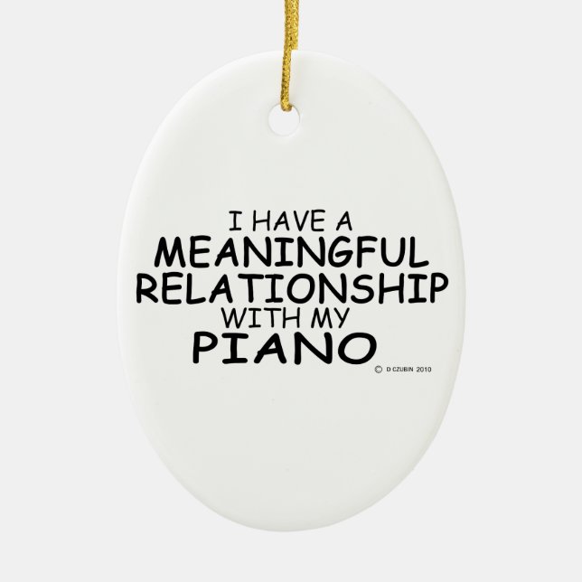 meningsfull relation Piano Julgransprydnad Keramik (Framsidan)