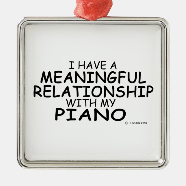 meningsfull relation Piano Julgransprydnad Metall (Framsidan)