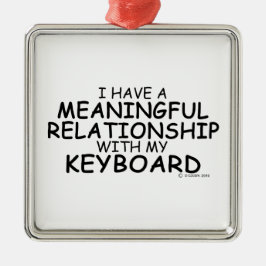 meningsfull relation till Tangentbord Julgransprydnad Metall