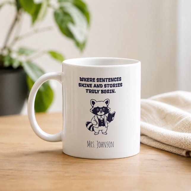 Meningsfulla Meningar Lyser Upp Berättelser Verkli Kaffemugg (Skapare uppladdad)