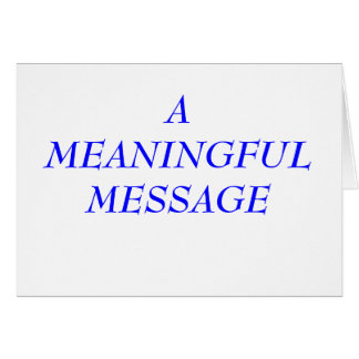 MENINGSFULLT MEDDELANDE: FÄNGSLANDE 6 OBS KORT