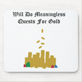 Meningslösa sökanden för guld- Mousepad Musmatta