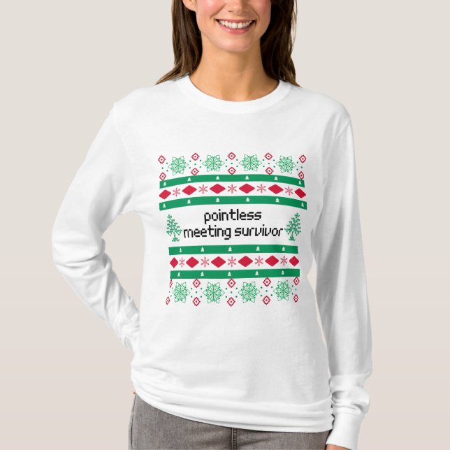 meningslöst möte Ugly "Sweater" T-Shirt (Framsida)