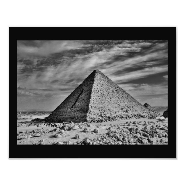 Menkaure Pyramid i Giza Fototryck (Framsidan)