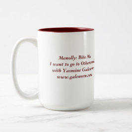 Menolly: Bita mig Två-Tonad Mugg