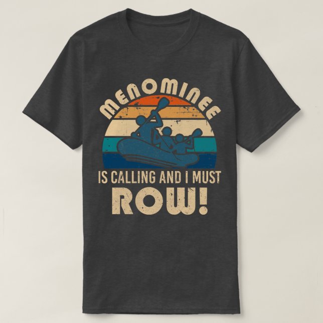 Menominee Flodsraiting T Shirt (Design framsida)