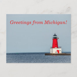 Menominee Pierhead Lighthouse Vykort