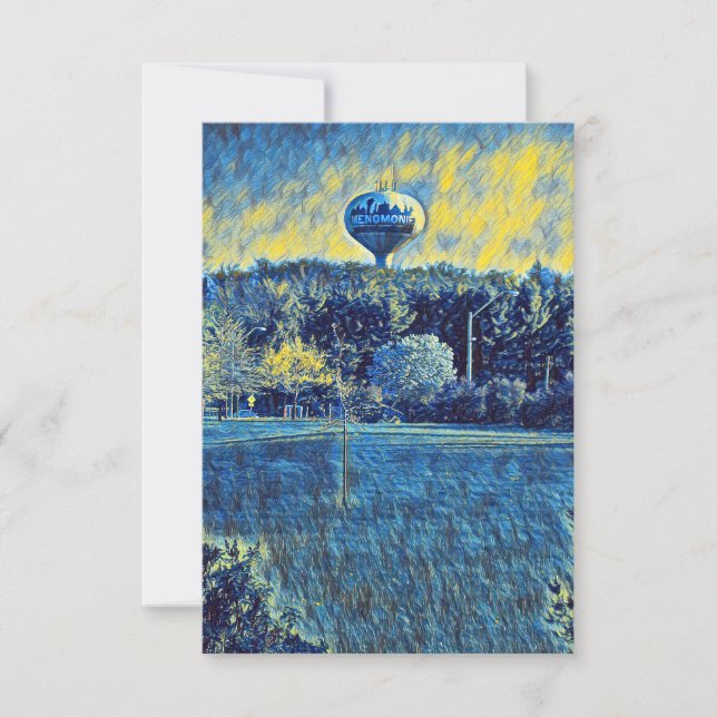 Menomonie Wisconsin Tack Kort (Framsida)