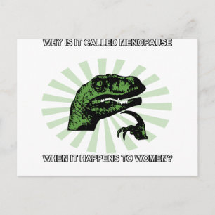 Menopaus för Philosoraptor Vykort