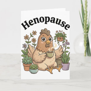 Menopaus Rolig Henopaus Blommig Kaffe  Kort