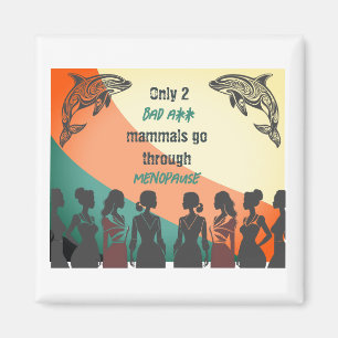 Menopaus Sträng Retro Design Magnet