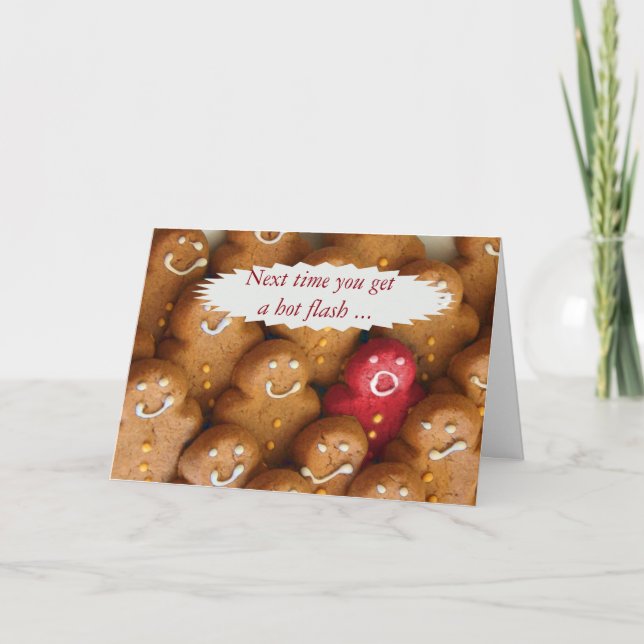 Menopaus supportgratulationskort kort (Framsida)