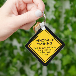 Menopaus Varning Nyckelring