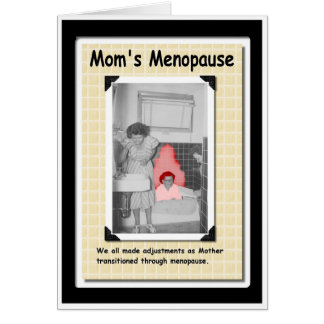 Menopausal mamma hälsningskort