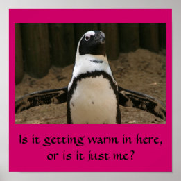 Menopausal Penguin Poster