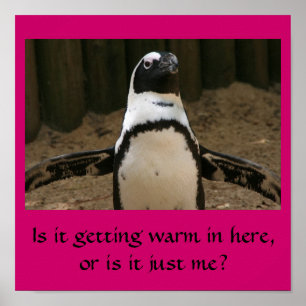 Menopausal pingvin poster