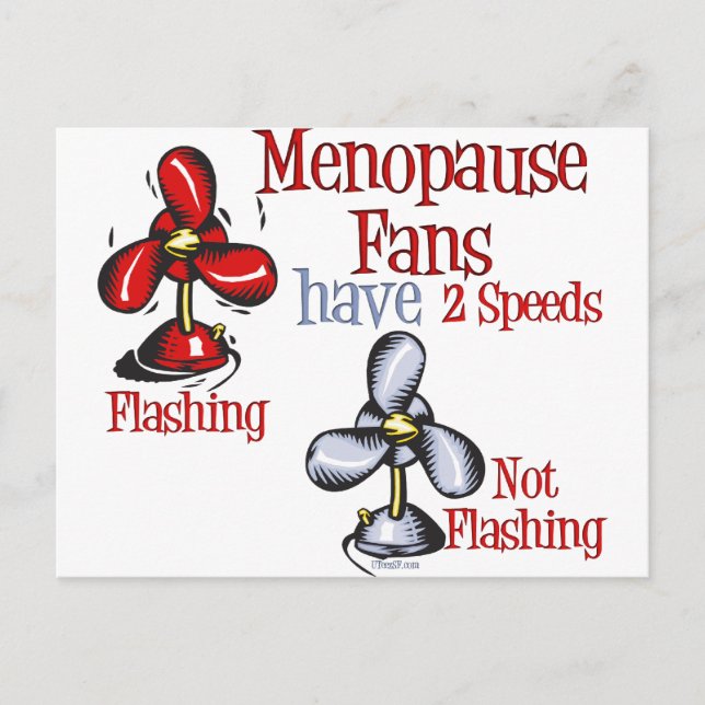 Menopause Fläkt Vykort (Framsida)