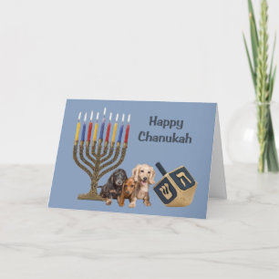 Menora Dreidel2 för taxChanukah kort