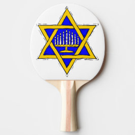 Menora inom davidsstjärnan pingisracket