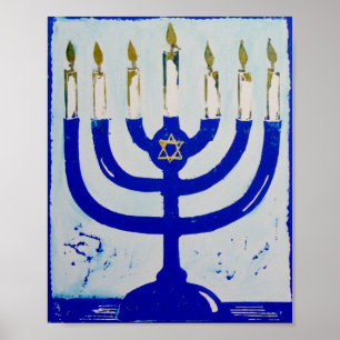Menoraaffisch, 8 x 10 flytta sig mycket långsamt poster