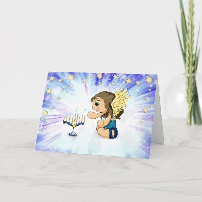 Menoraängel Helgkort (Framsida)