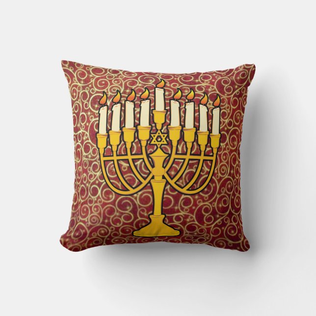 menorah dekorativ kudde (Framsida)