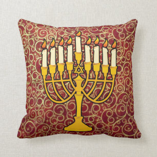 menorah dekorativ kudde
