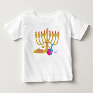 Menorah & Dreidel Småbarn Longtärmade Flowy Shirt Tröja
