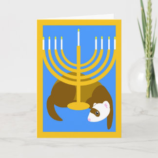 Menorah ferret helgkort