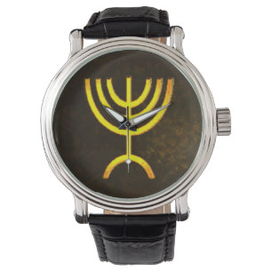 Menorah Flame Armbandsur