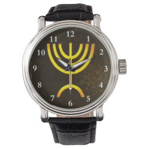 Menorah Flame Armbandsur