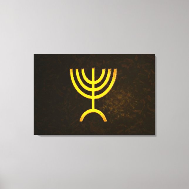 Menorah Flame Canvastryck (Framsida)
