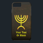 Menorah Flame<br><div class="desc">En brunfärgad och guld digital rendering av den judiska sjugrenade menorah (hebreiska: מְ נ וֹ רָ ה ‎). Lägg till din egen text. Den sjukanta menorah som används i den portabla fristad som Moses upprättade i vildmarken och senare i Temple i Jerusalem har varit en symbol för judendomen sedan urminnes...</div>