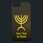 Menorah Flame<br><div class="desc">En brunfärgad och guld digital rendering av den judiska sjugrenade menorah (hebreiska: מְ נ וֹ רָ ה ‎). Lägg till din egen text. Den sjukanta menorah som används i den portabla fristad som Moses upprättade i vildmarken och senare i Temple i Jerusalem har varit en symbol för judendomen sedan urminnes...</div>