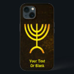 Menorah Flame Fodral-Mate iphone case<br><div class="desc">En brunfärgad och guld digital rendering av den judiska sjugrenade menorah (hebreiska: מְ נ וֹ רָ ה ‎). Lägg till din egen text. Den sjukanta menorah som används i den portabla fristad som Moses upprättade i vildmarken och senare i Temple i Jerusalem har varit en symbol för judendomen sedan urminnes...</div>