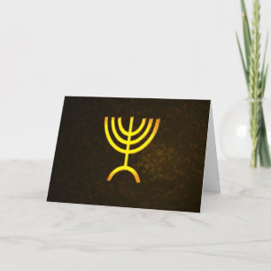 Menorah Flame Helgkort