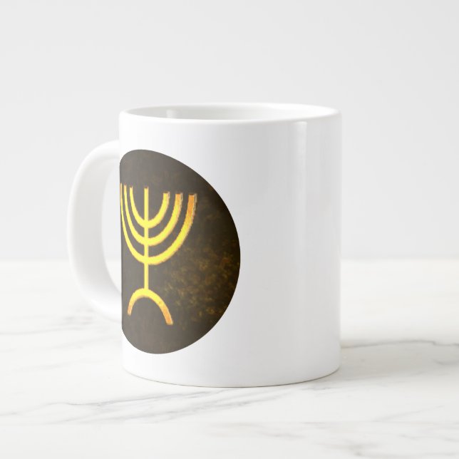 Menorah Flame Jumbo Mugg (Framsida vänster)